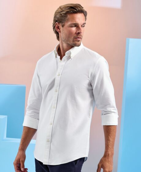 Men’s cotton long sleeve Oxford shirt Thumbnail