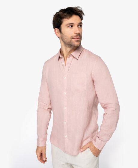 Spasso Long Sleeve Linen Shirt Thumbnail