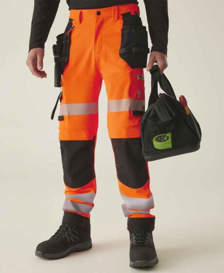 Regatta High Visibility Infiltrate Stretch Holster Trousers Thumbnail