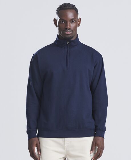 AWDis Sophomore Zip Neck Sweatshirt Thumbnail